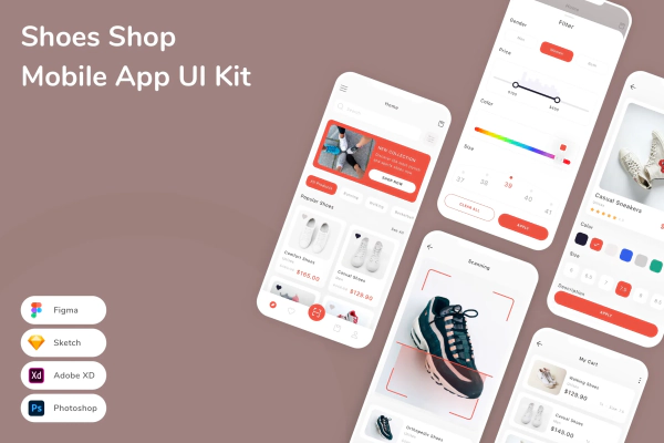 Shoes Shop Mobile App UI Kit