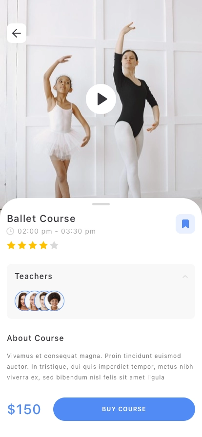 Kids Education Mobile App UI Kit - Screenshot 3
