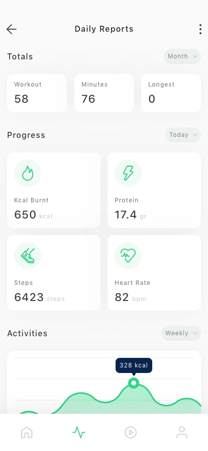 Workout Tracking Mobile App UI Kit - Screenshot 3