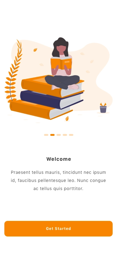 e-Book & Audio Book App UI Kit - Screenshot 1
