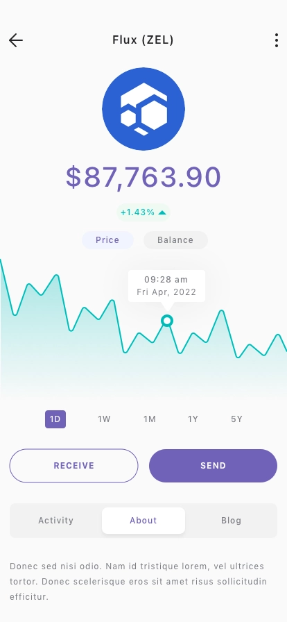 Crypto Exchange Mobile App UI Kit - Screenshot 2