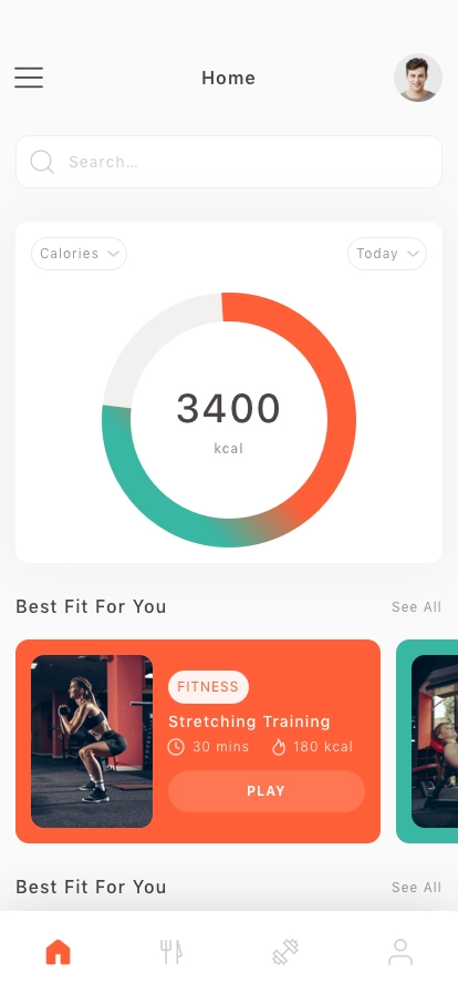 Workout Tracker Mobile App UI Kit - Screenshot 3