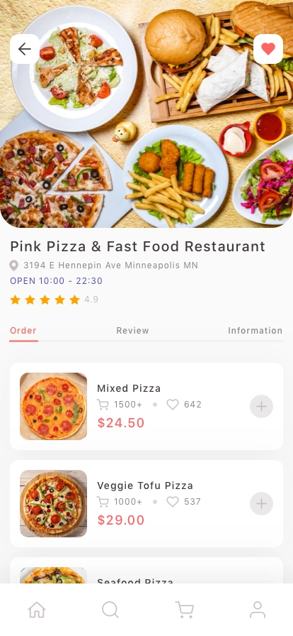 Food Delivery Mobile App UI Kit - Screenshot 4