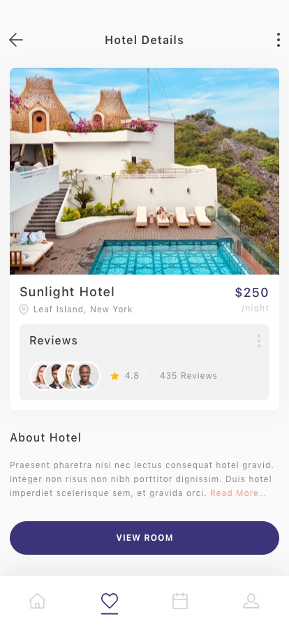 Hotel Booking Mobile App UI Kit - Screenshot 5