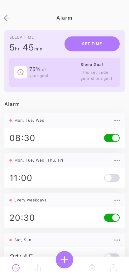 Alarm & Clock Mobile App UI Kit - Screenshot 1