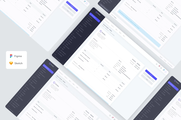 Invoice Admin Dashboard Template UI Kit