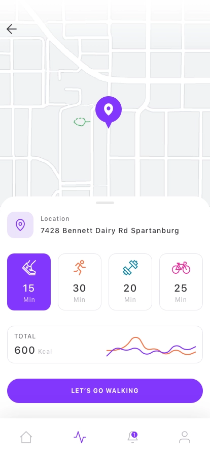 Activity Tracker Mobile App UI Kit - Screenshot 2