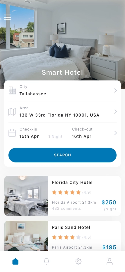 Travel Booking Mobile App UI Kit - Screenshot 1