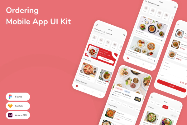 Ordering Mobile App UI Kit