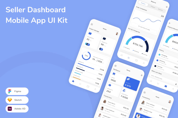Seller Dashboard Mobile App UI Kit