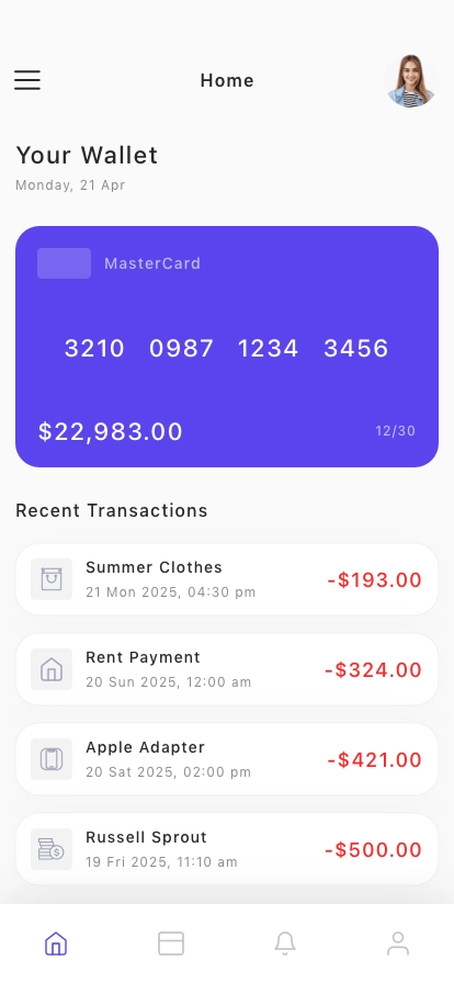 AI Payment Mobile App UI Kit - Screenshot 3