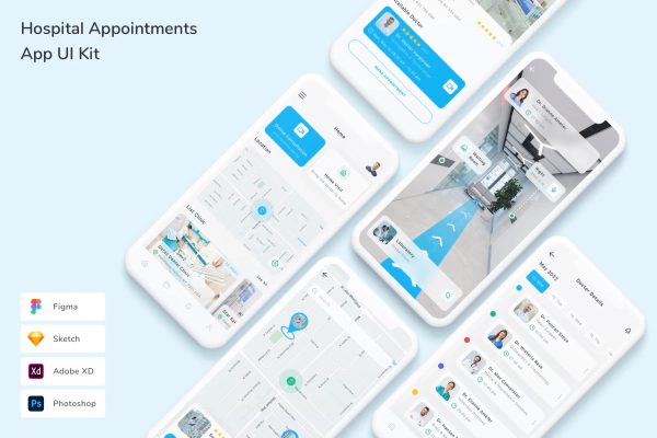 Hospital Appointments App UI Kit