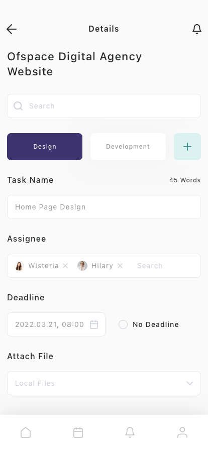 Task Planner & Management Mobile App UI Kit - Screenshot 4