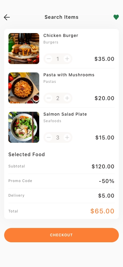 Food Ordering Mobile App UI Kit - Screenshot 5