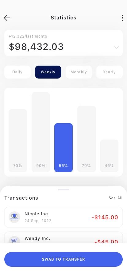 Finance Banking Mobile App UI Kit - Screenshot 3