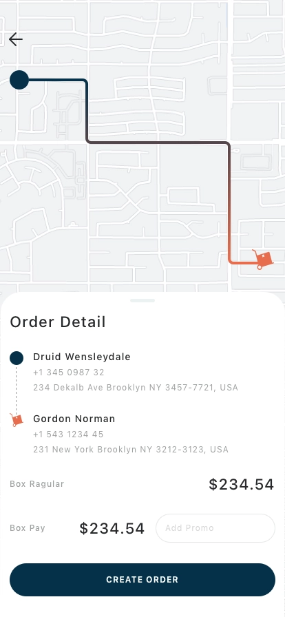 Logistics & Delivery Mobile App UI Kit - Screenshot 4
