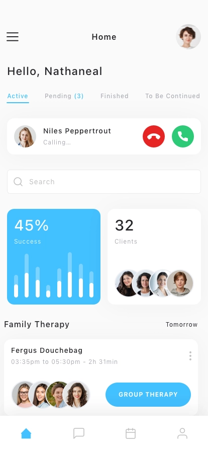 Audio & Voice Meeting Mobile App UI Kit - Screenshot 1