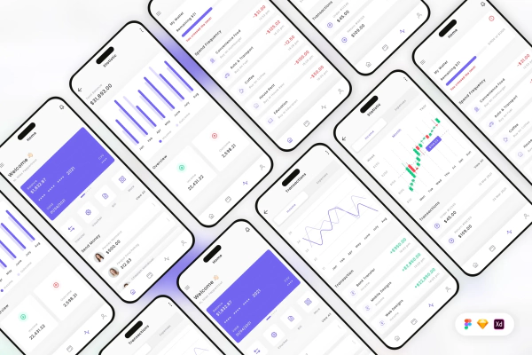 Finance Mobile App UI Kit