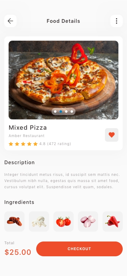 Food Order & Delivery Mobile App UI Kit - Screenshot 3