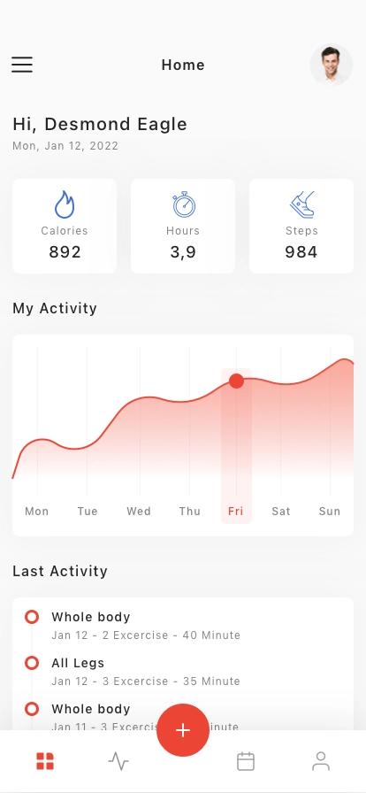 Running & Activity Tracker App UI Kit - Screenshot 1