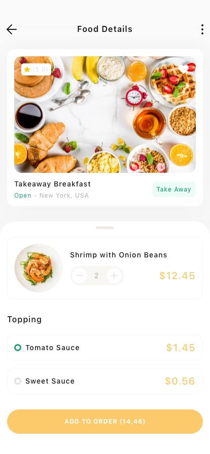 Food Ordering Mobile App UI Kit - Screenshot 3