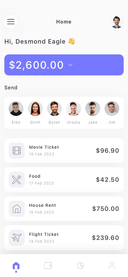 SwiftPay Mobile App UI Kit - Screenshot 5