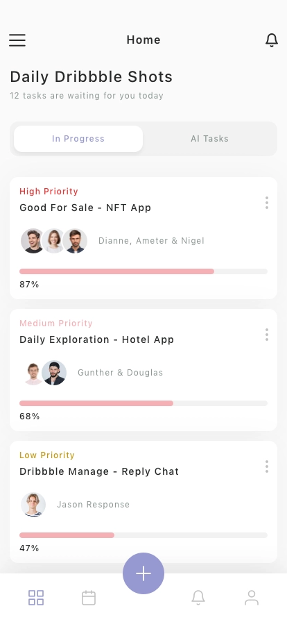 Task Planner Mobile App UI Kit - Screenshot 5