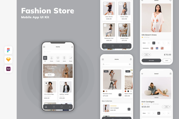 Fashion Store Mobile App UI Kit