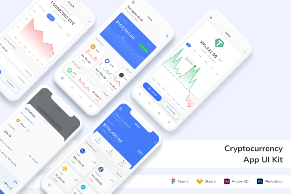 Cryptocurrency App UI Kit