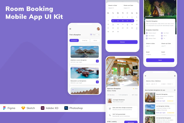 Room Booking Mobile App UI Kit