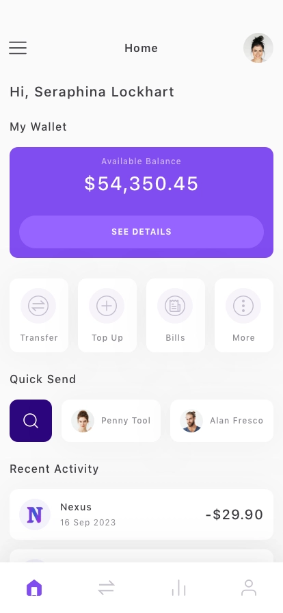 Finance Mobile App UI Kit - Screenshot 2