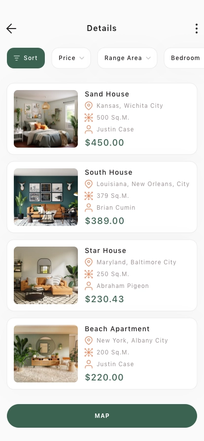 Home Finder Mobile App UI Kit - Screenshot 2