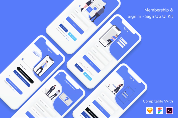 Membership & Sign In - Sign Up UI Kit v4