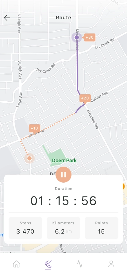 Running Tracker Mobile App UI Kit - Screenshot 2