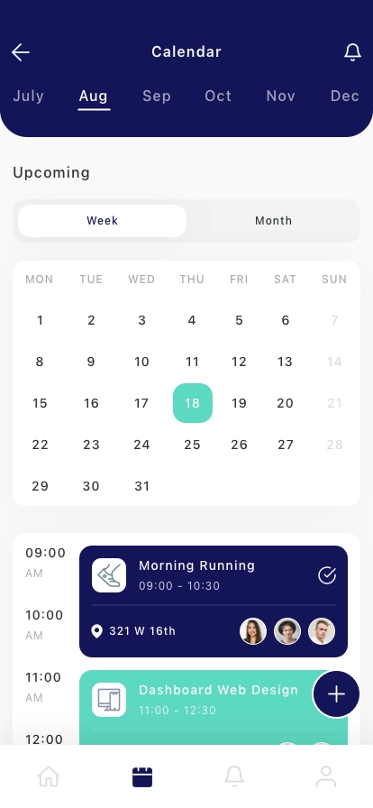 Daily Routine Planner Mobile App UI Kit - Screenshot 2