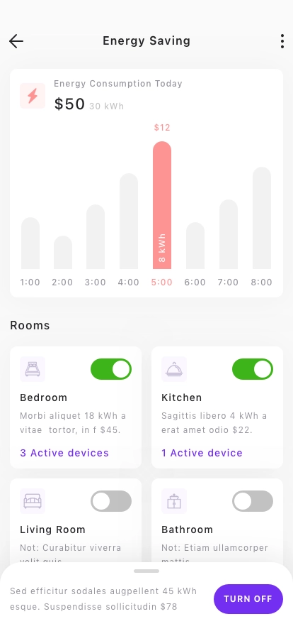 Energy Monitor App UI Kit - Screenshot 2