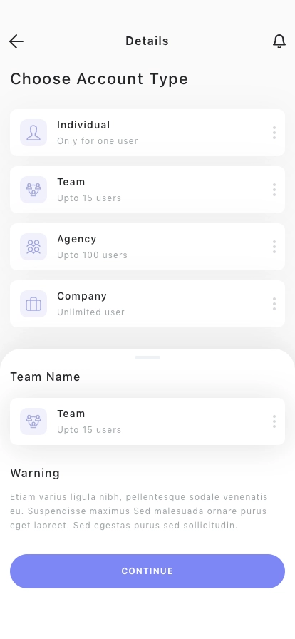 Team Management Mobile App UI Kit - Screenshot 2