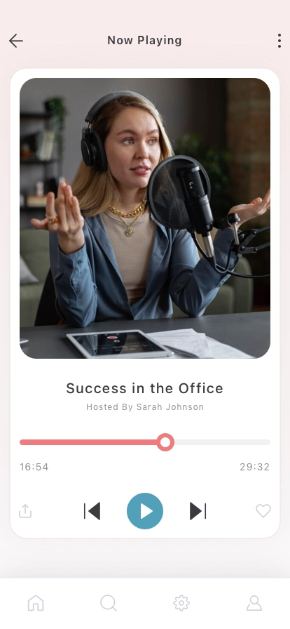 Podcast Player Mobile App UI Kit - Screenshot 2