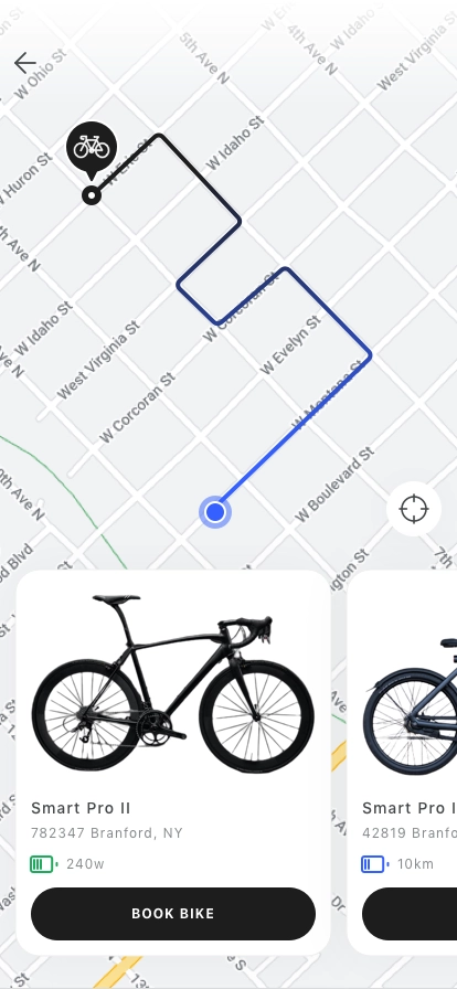 Bike Sharing Mobile App UI Kit - Screenshot 5