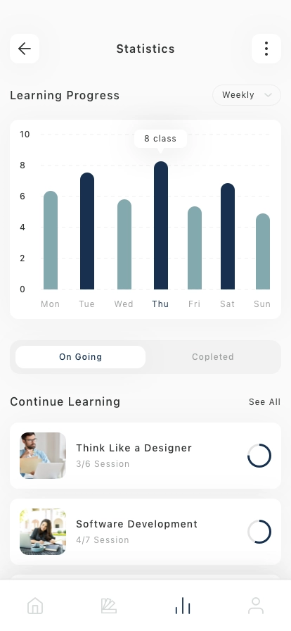 Online Course Mobile App UI Kit - Screenshot 2