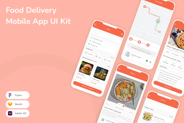 Food Delivery Mobile App UI Kit