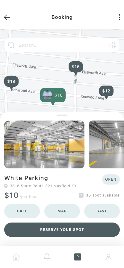 Parking Space Finder Mobile App UI Kit - Screenshot 3