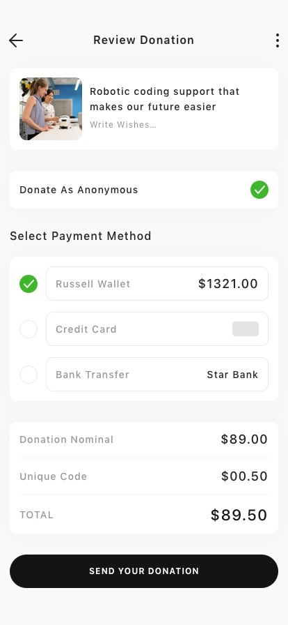 AI Fundraising Mobile App UI Kit - Screenshot 4
