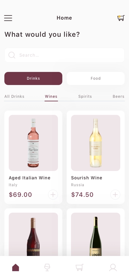 Wine Shop Mobile App UI Kit - Screenshot 3