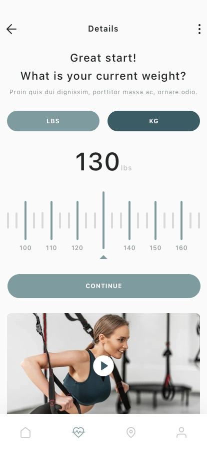 GYM & Workout Mobile App UI Kit - Screenshot 3