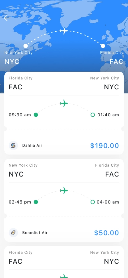 Flight Ticket Mobile App UI Kit - Screenshot 4