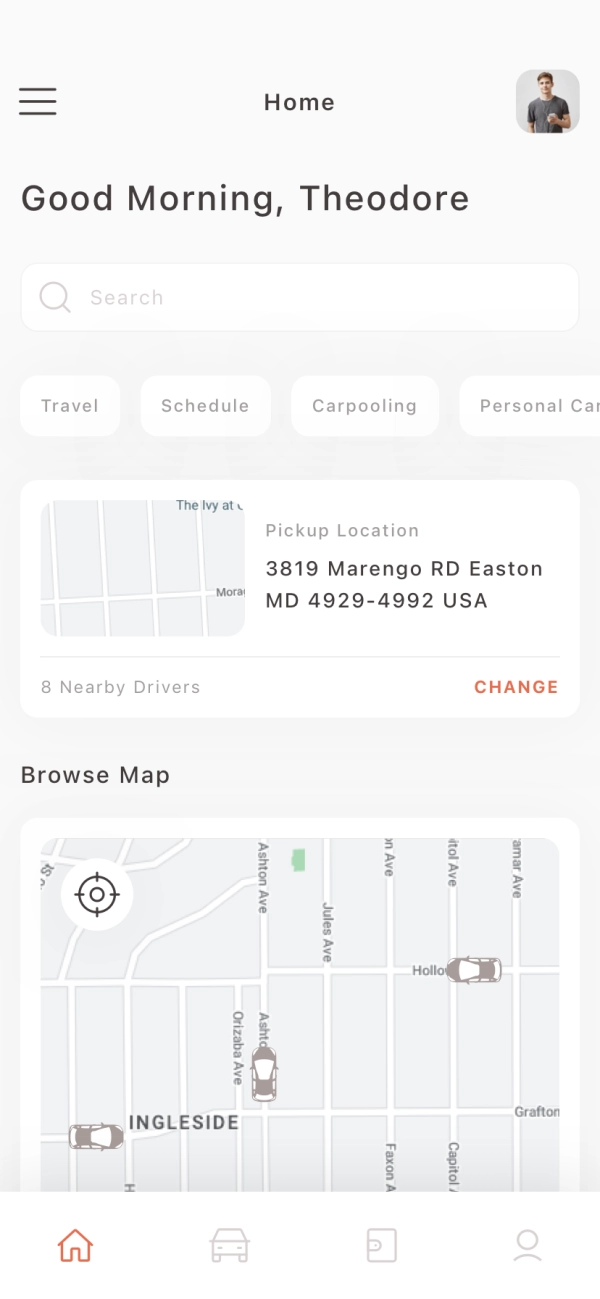 Car Service Mobile App UI Kit - Screenshot 1