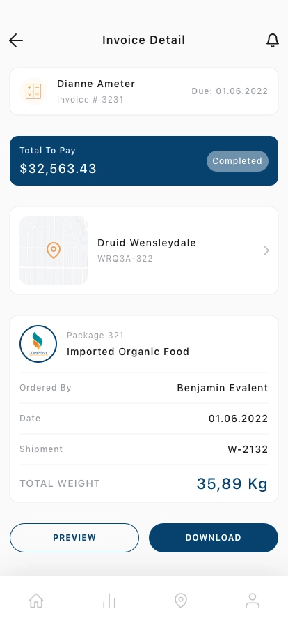 Parcel Tracking Mobile App UI Kit - Screenshot 5