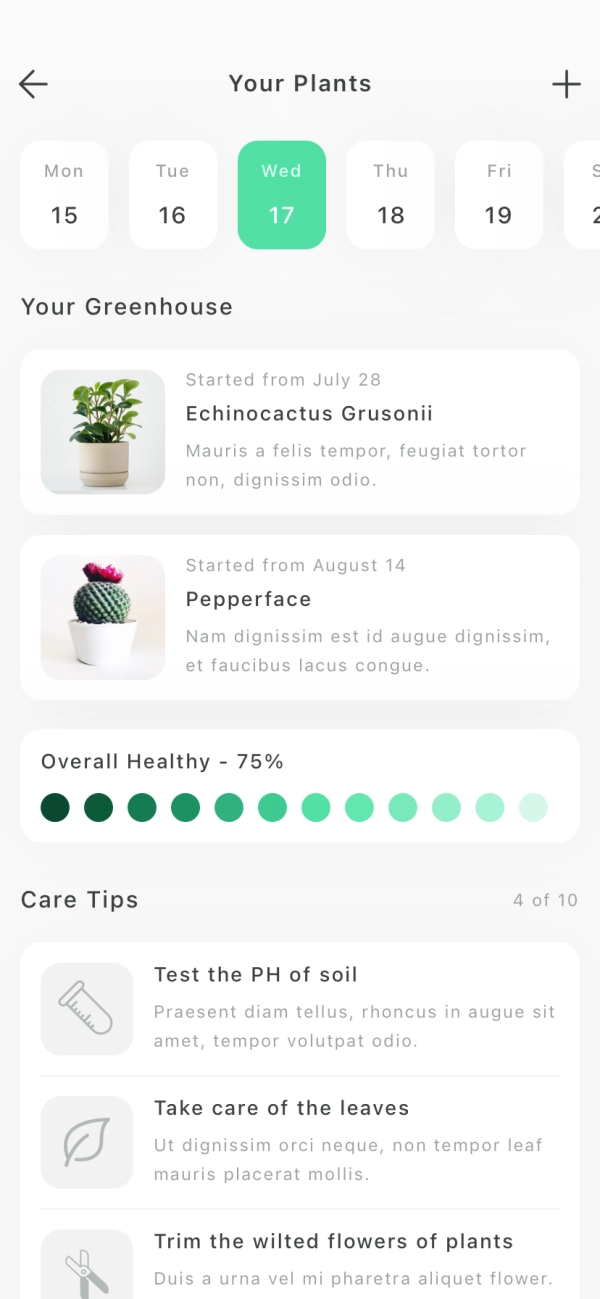 Plant Care Mobile App UI Kit - Screenshot 3