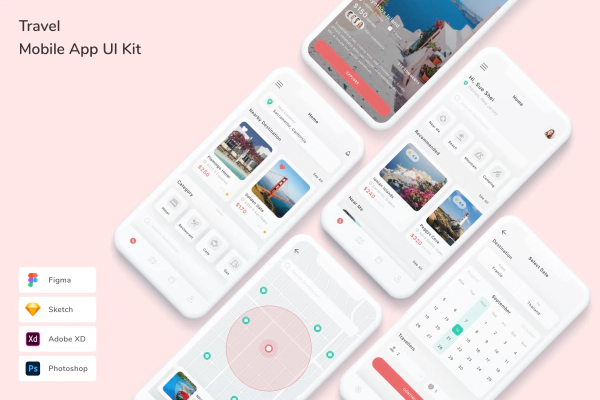 Travel Mobile App UI Kit